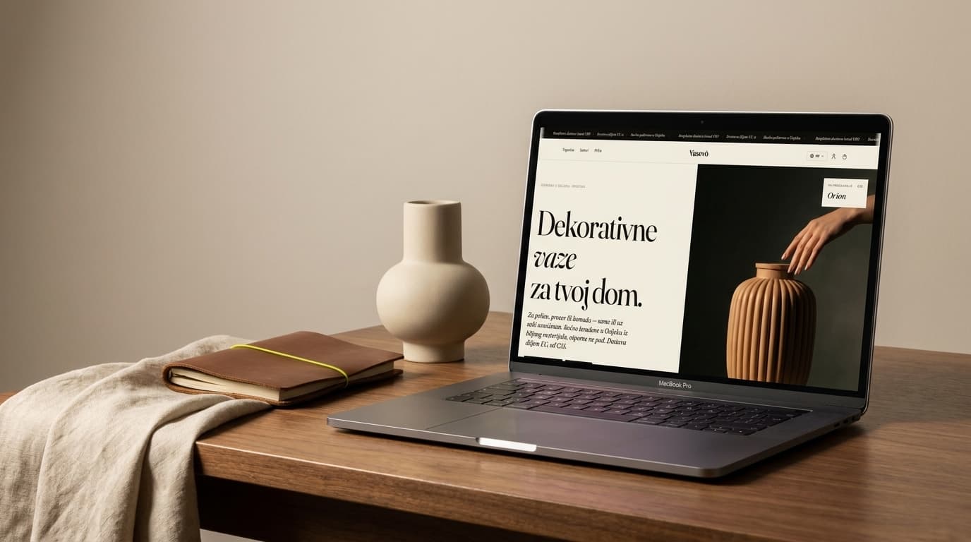 A made-to-order vase studio in Osijek, shipping across the EU from a single Next.js storefront.